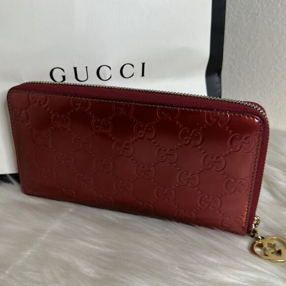 💯Authentic Gucci Zipped Around Long Wallet 🍀 - Picture 13 of 16